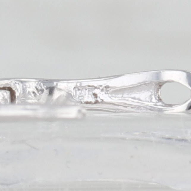 0.18ctw Diamond Hoop Earrings 14k White Gold Hinged Snap Top Posts