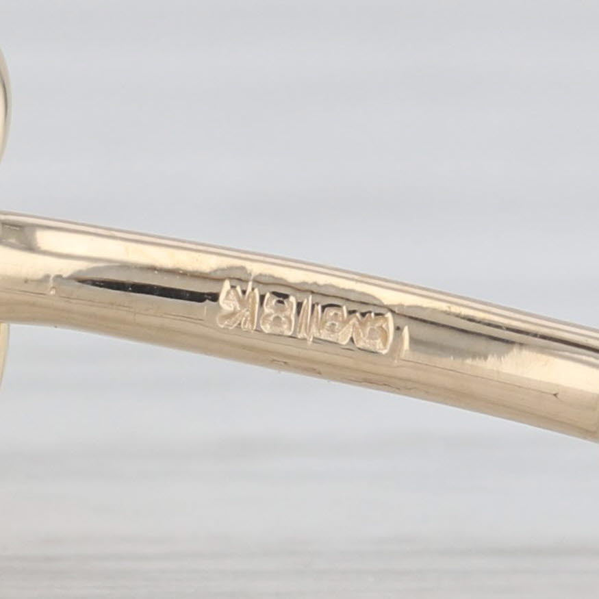 Light Gray Knot Work Cufflinks 18k Yellow Gold Men's Suit Accessories