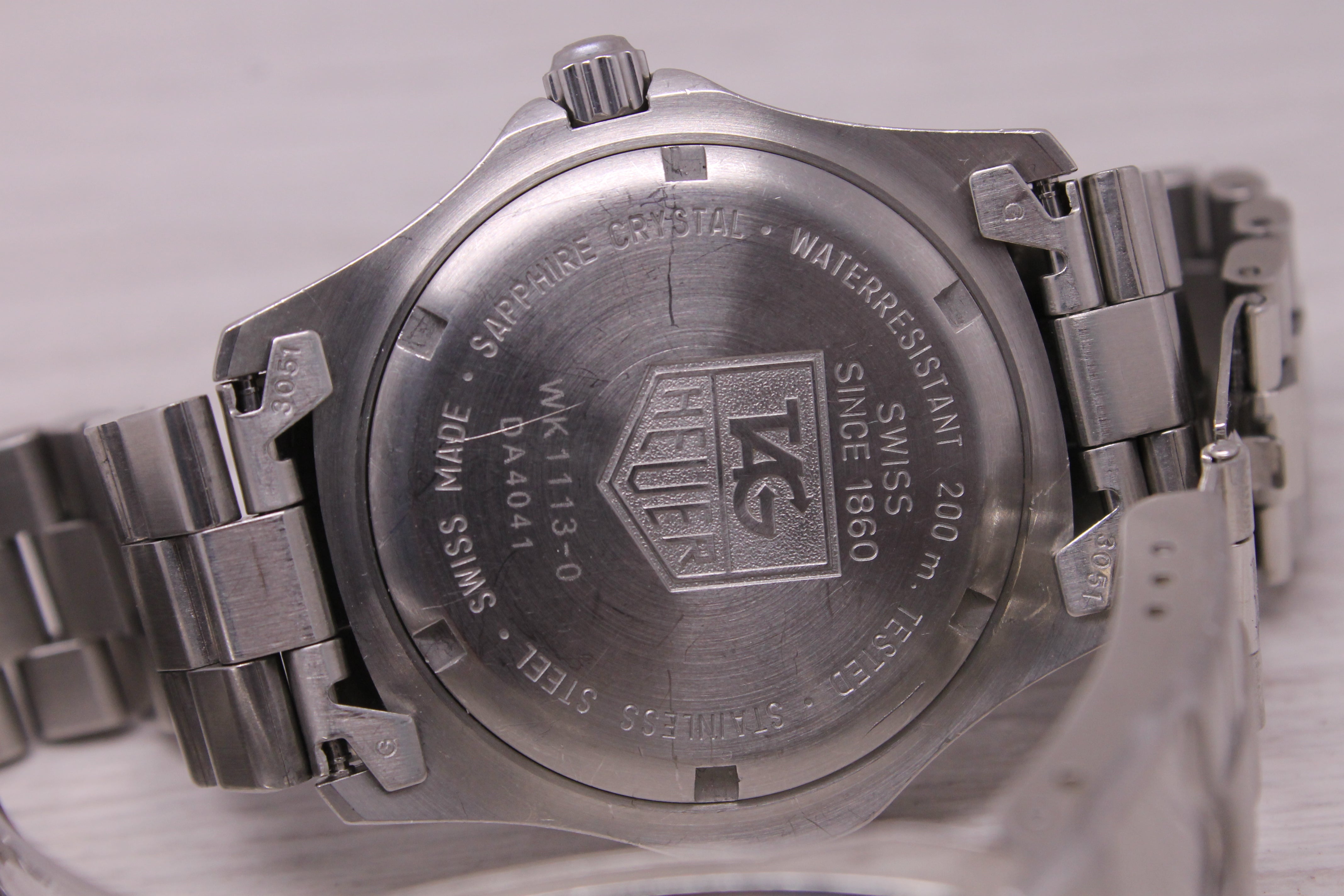 Tag Heuer 2000 Professional Mens Quartz Watch 37mm WK1113.BA0311 Swiss Date