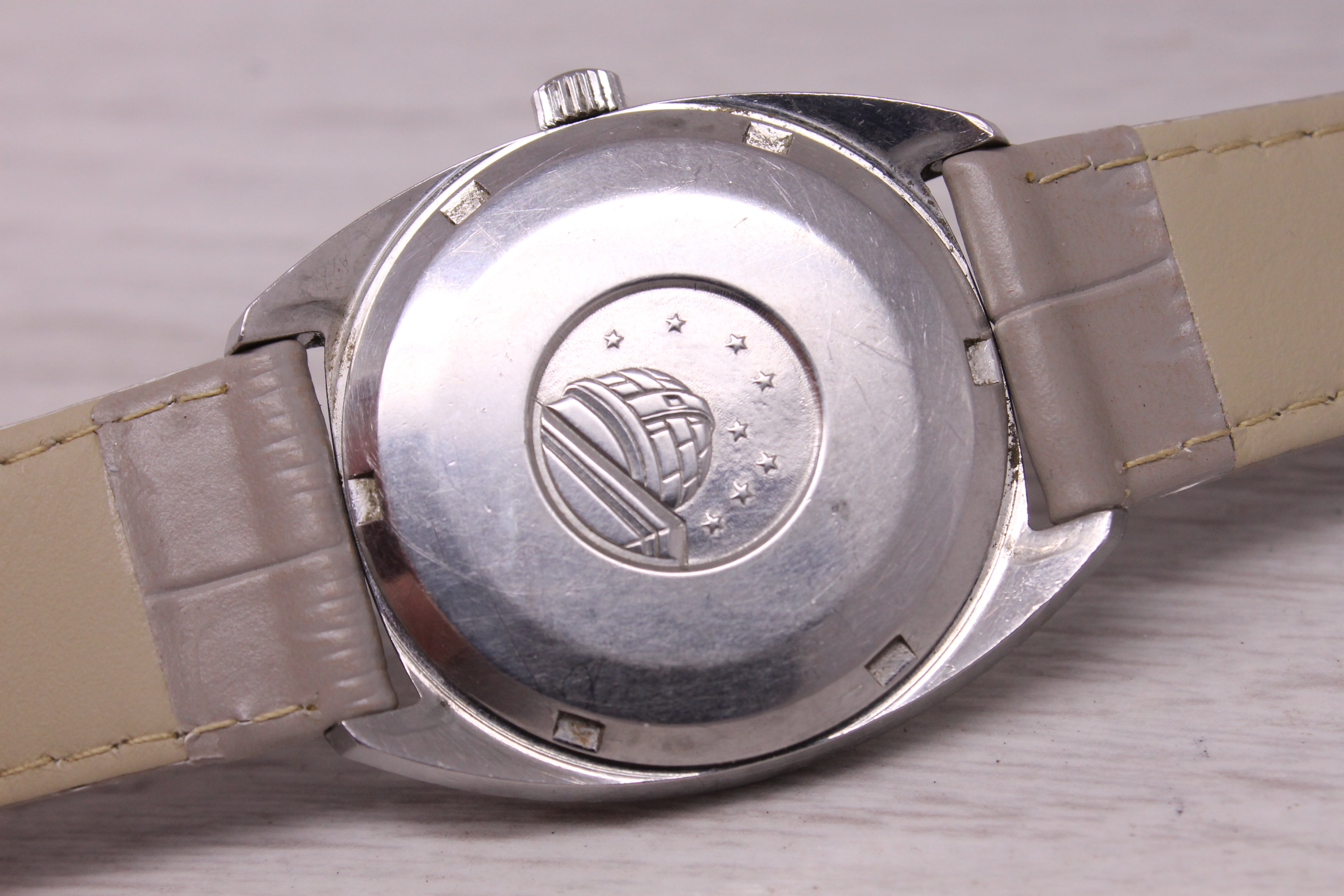 Vintage c.1970 Omega Constellation Mens 35mm Steel C Case Automatic Watch c.751