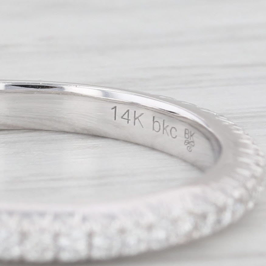 Light Gray New Diamond Eternity Band 18k Gold Size 6.5 Wedding Stackable Ring Beverley K