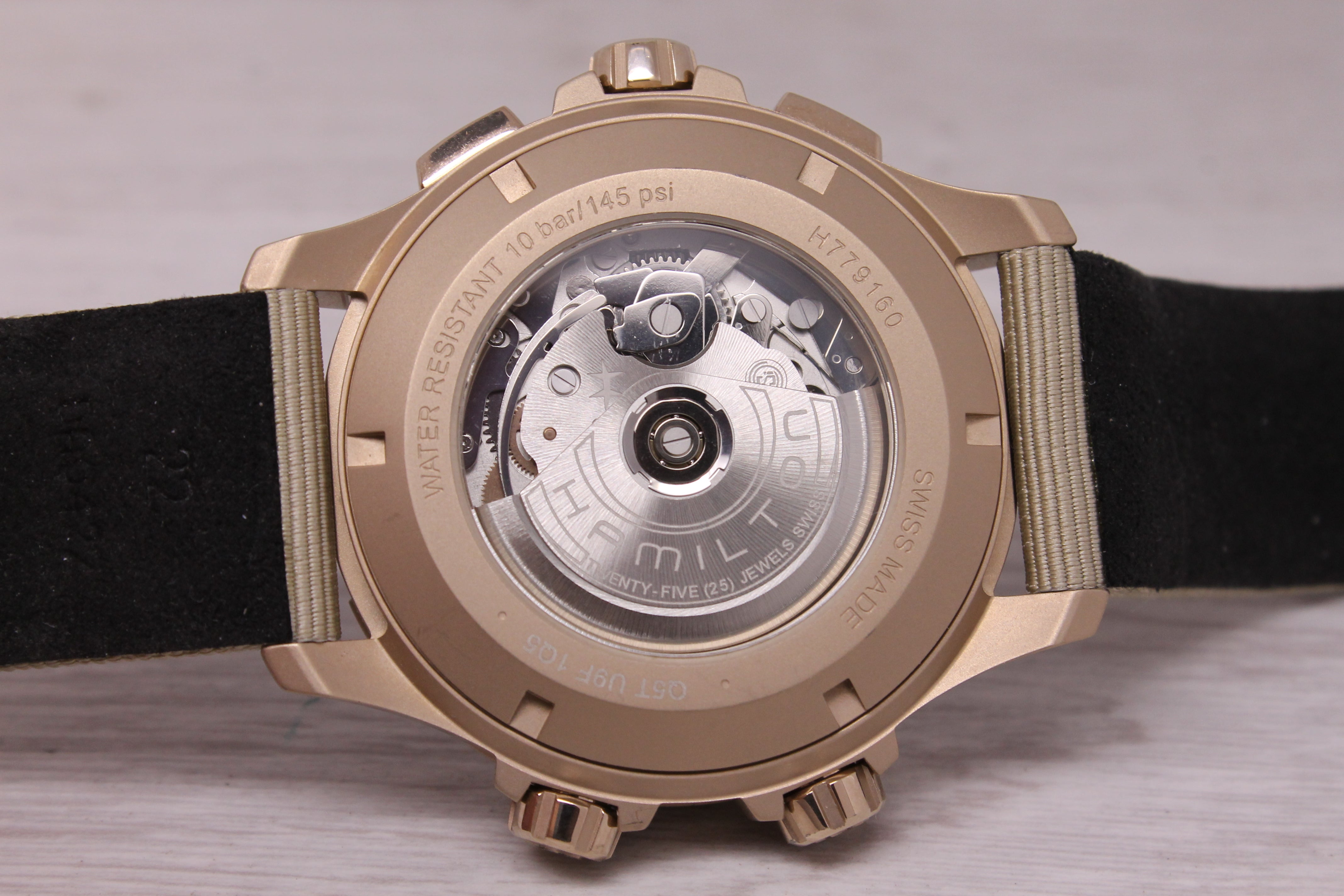 Hamilton Khaki X-Wind 46mm Steel Automatic Chrono Watch Swiss Day Date H77916920