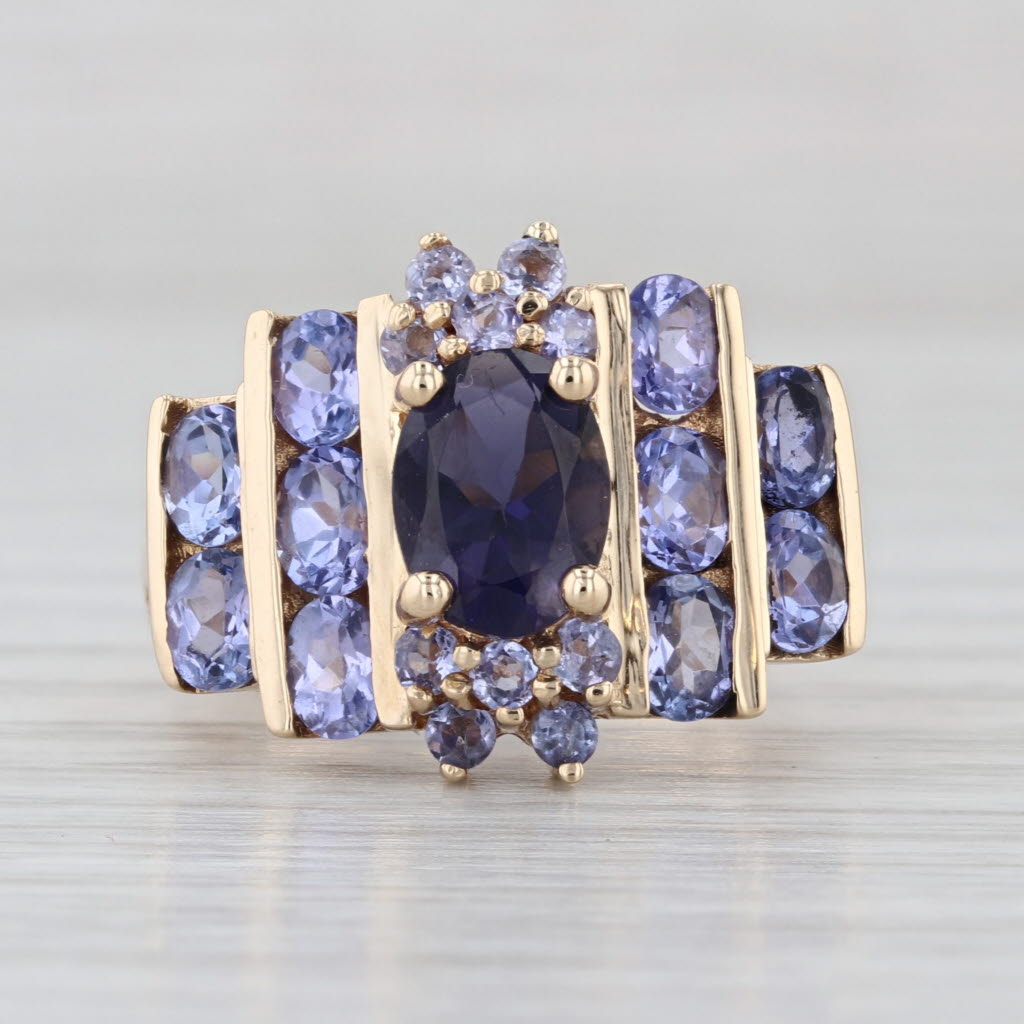2.40ctw Iolite Tanzanite Ring 14k Yellow Gold Size 5.75