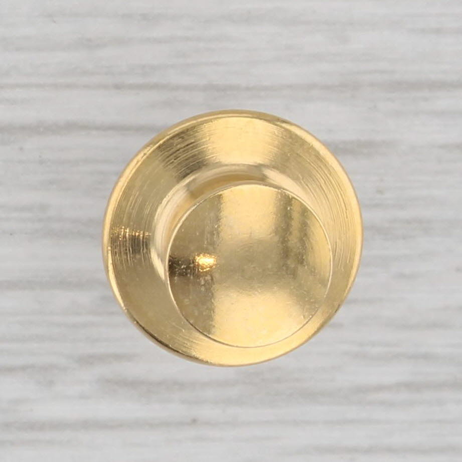 Gray 0.25ct Diamond Solitaire Tie Tac Pin 14k Yellow Gold