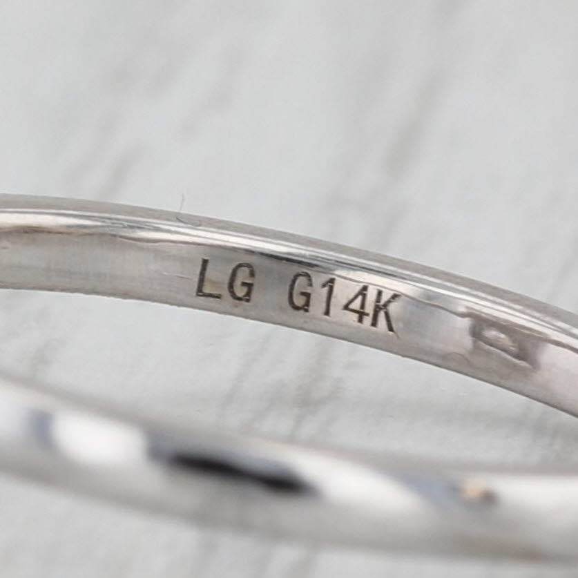 New IGI 3.16ctw Emerald Cut Lab Grown Diamond Engagement Ring 14k White Gold