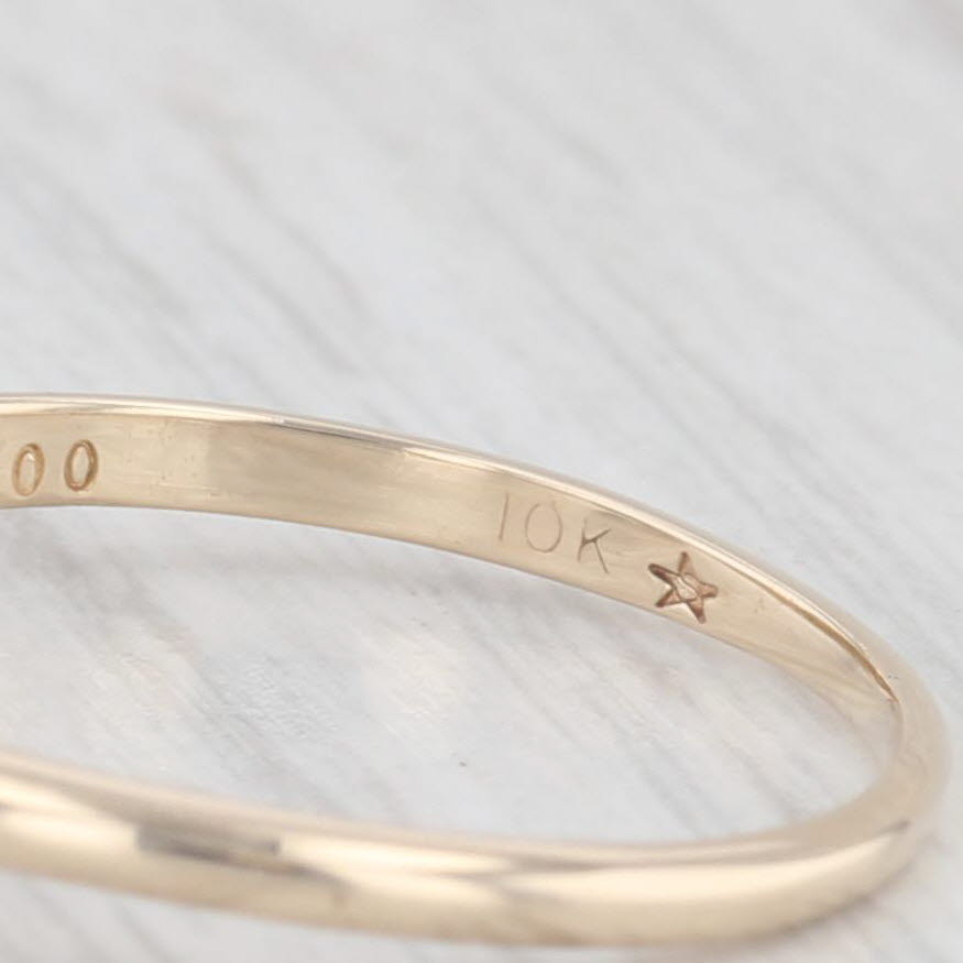 Light Gray 0.85ctw Round Diamond Solitaire Enagement Ring 10k Yellow White Gold Size 8.5