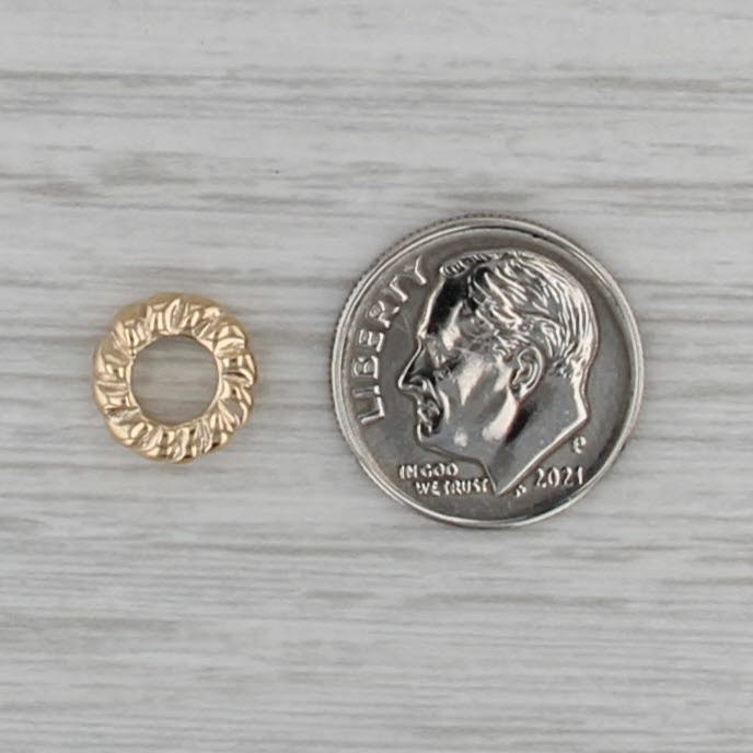 Authentic Pandora 750203 Small Hearts Spacer Bead Charm 14k Yellow Gold