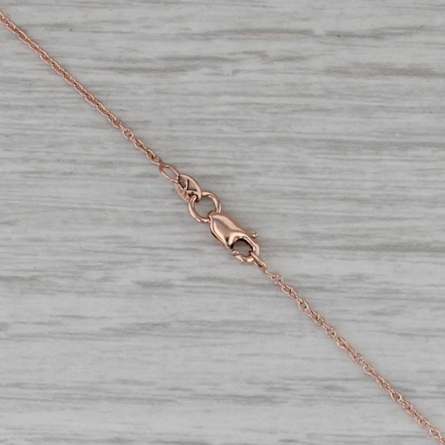 Le Vian 0.87ctw Morganite Aquamarine Diamond Pendant Necklace 14k Rose Gold