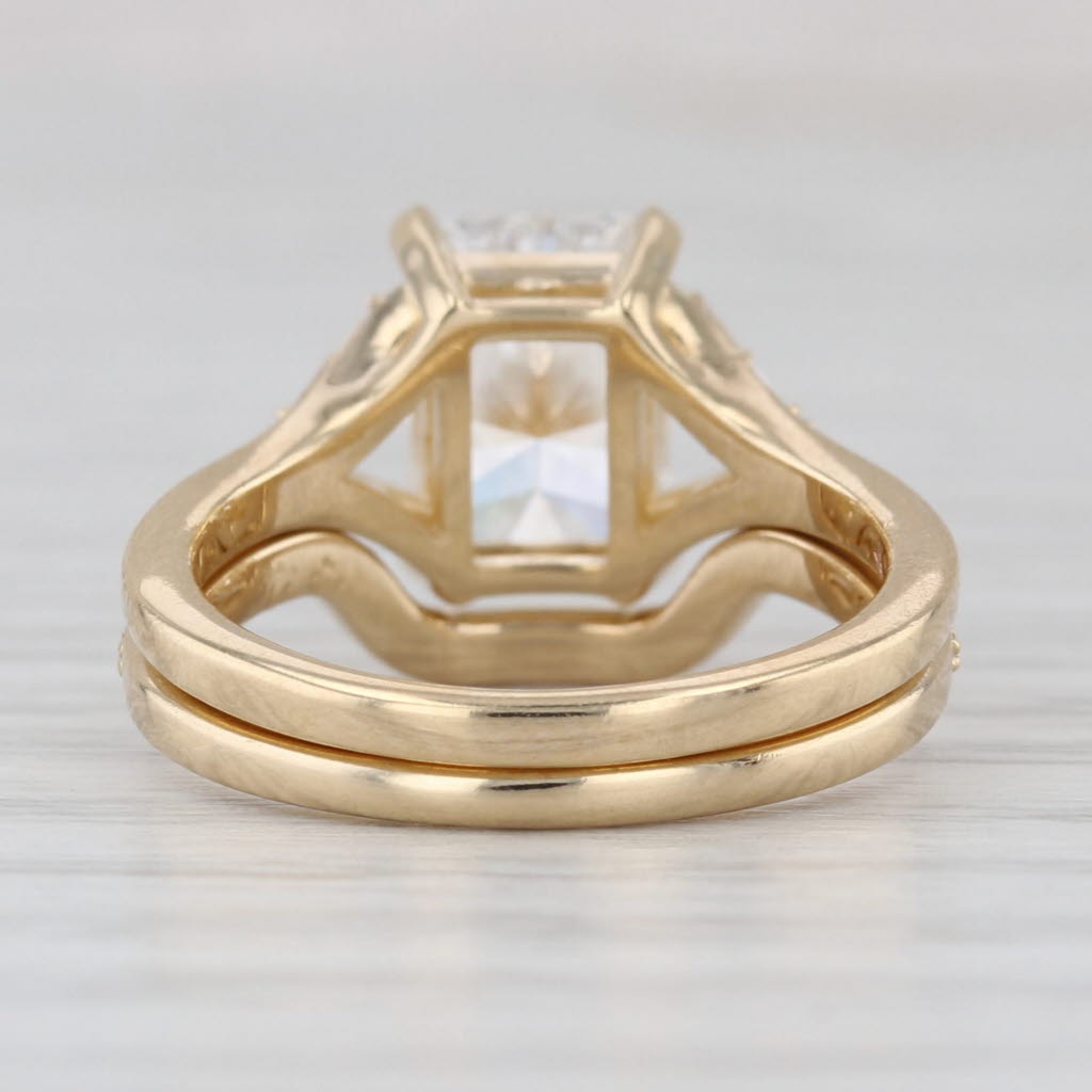 1.92ctw IGI Lab Created Diamond Engagement Ring Wedding Band Bridal Set 14k Gold