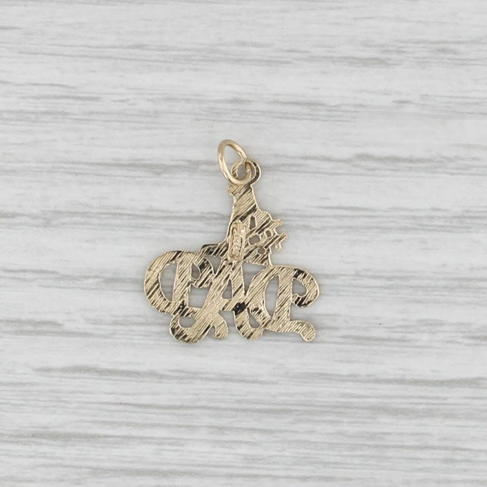 #1 Dad Pendant 14k Yellow Gold Gift Keepsake