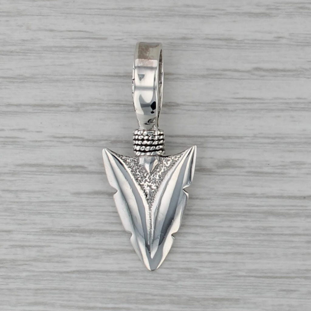 Arrowhead Pendant Sterling Silver Statement