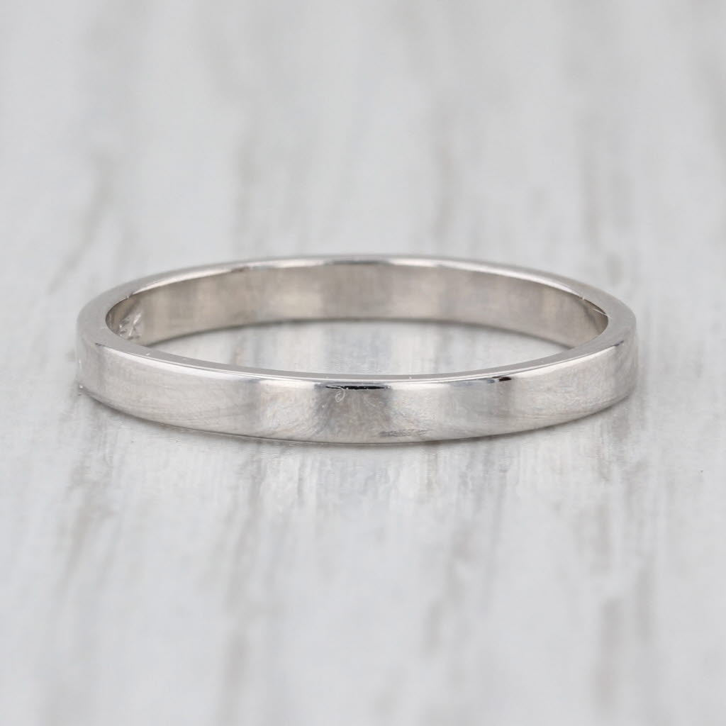 Classic Platinum Wedding Band 950 Ring Size 7.25-7.5 Stackable Ring