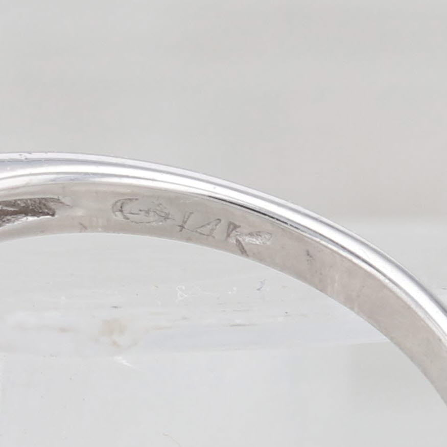 Light Gray Vintage 0.43ctw Diamond Ring White Gold Size 6.75
