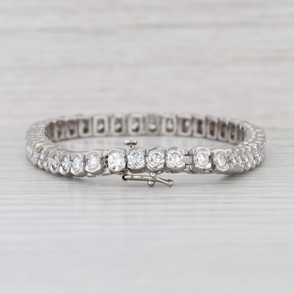 4.70ctw Diamond Tennis Bracelet Platinum 7" 5.2mm