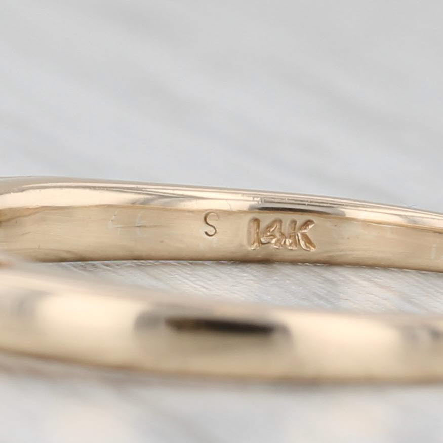 Light Gray 0.50ctw Diamond 3-Stone Engagement Ring 14k Yellow Gold Size 8