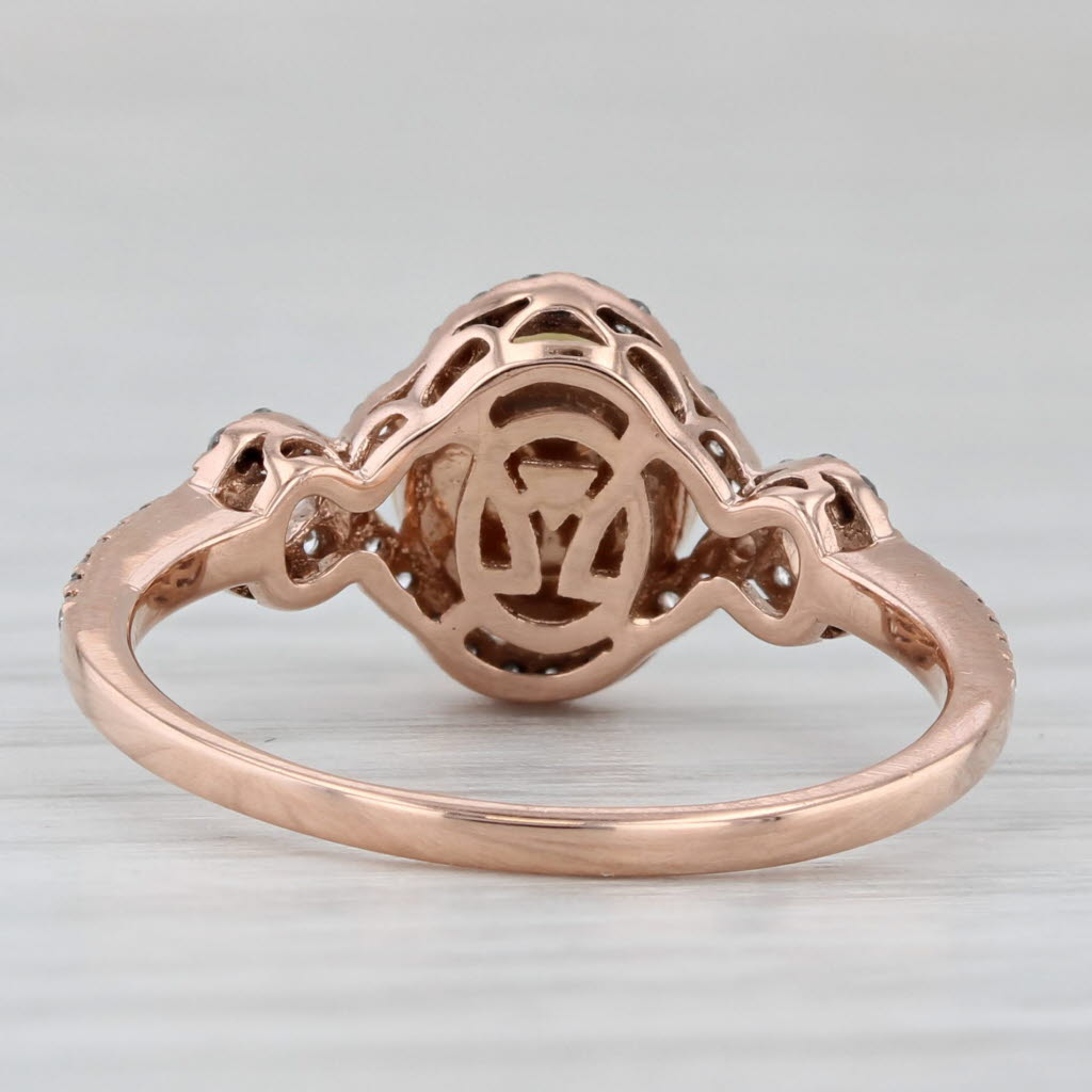 Gray Le Vian Yellow Opal Diamond Ring 14k Rose Gold Size 7