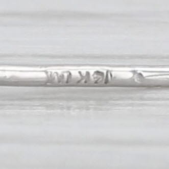 New Diamond Nose Piercing Stud 14k White Gold Round Solitaire Curved Post 3