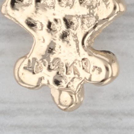 Bead Cross Pendant 14k Yellow Gold Statement