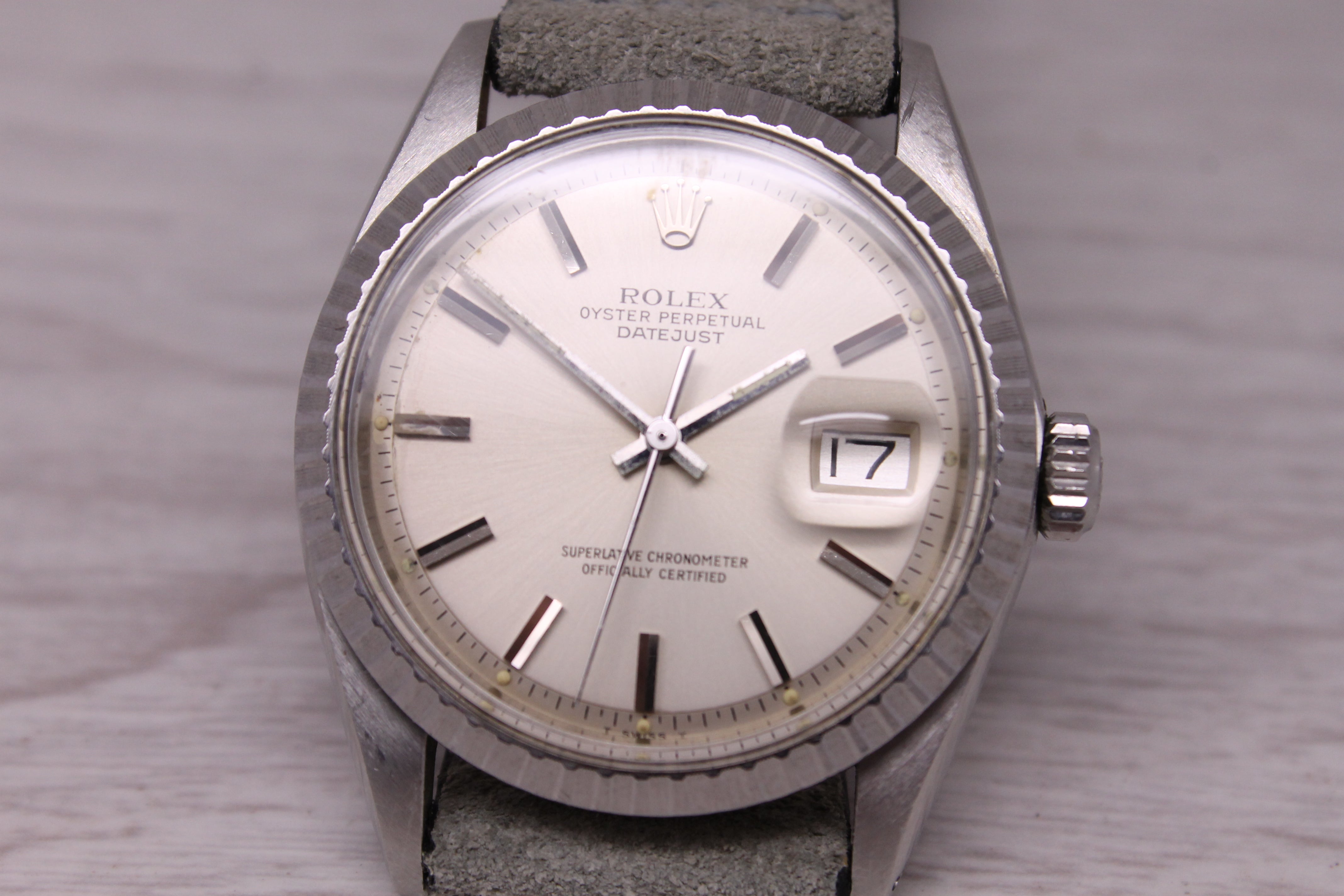 Vintage 1978 Rolex Datejust 1603 36mm Steel Automatic Mens Original Dial