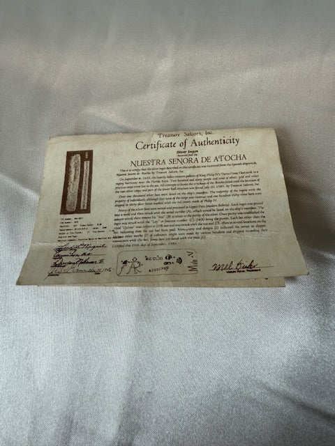 Nuestra Senora de Atocha Coin Bracelet Spanish Galleon Treasure COA 14k Gold