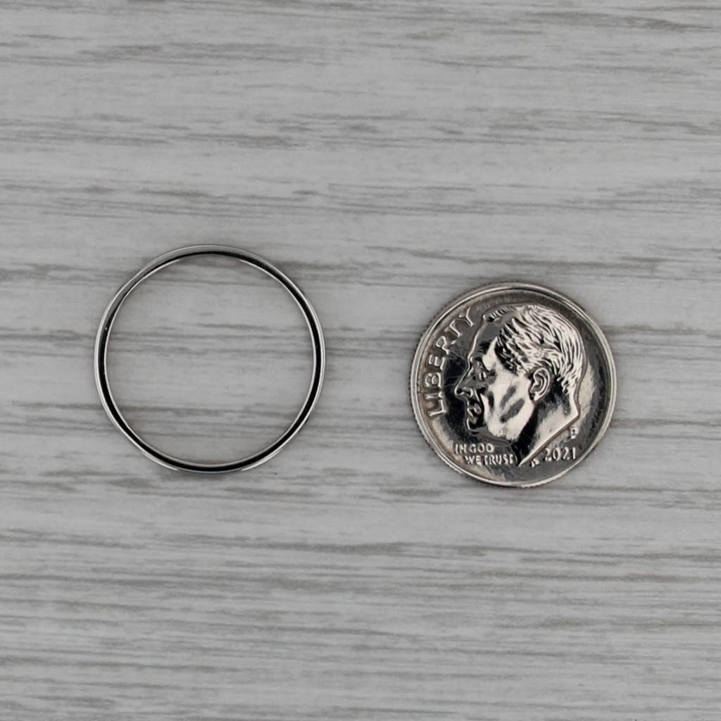 Classic Platinum Wedding Band 950 Ring Size 7.25-7.5 Stackable Ring