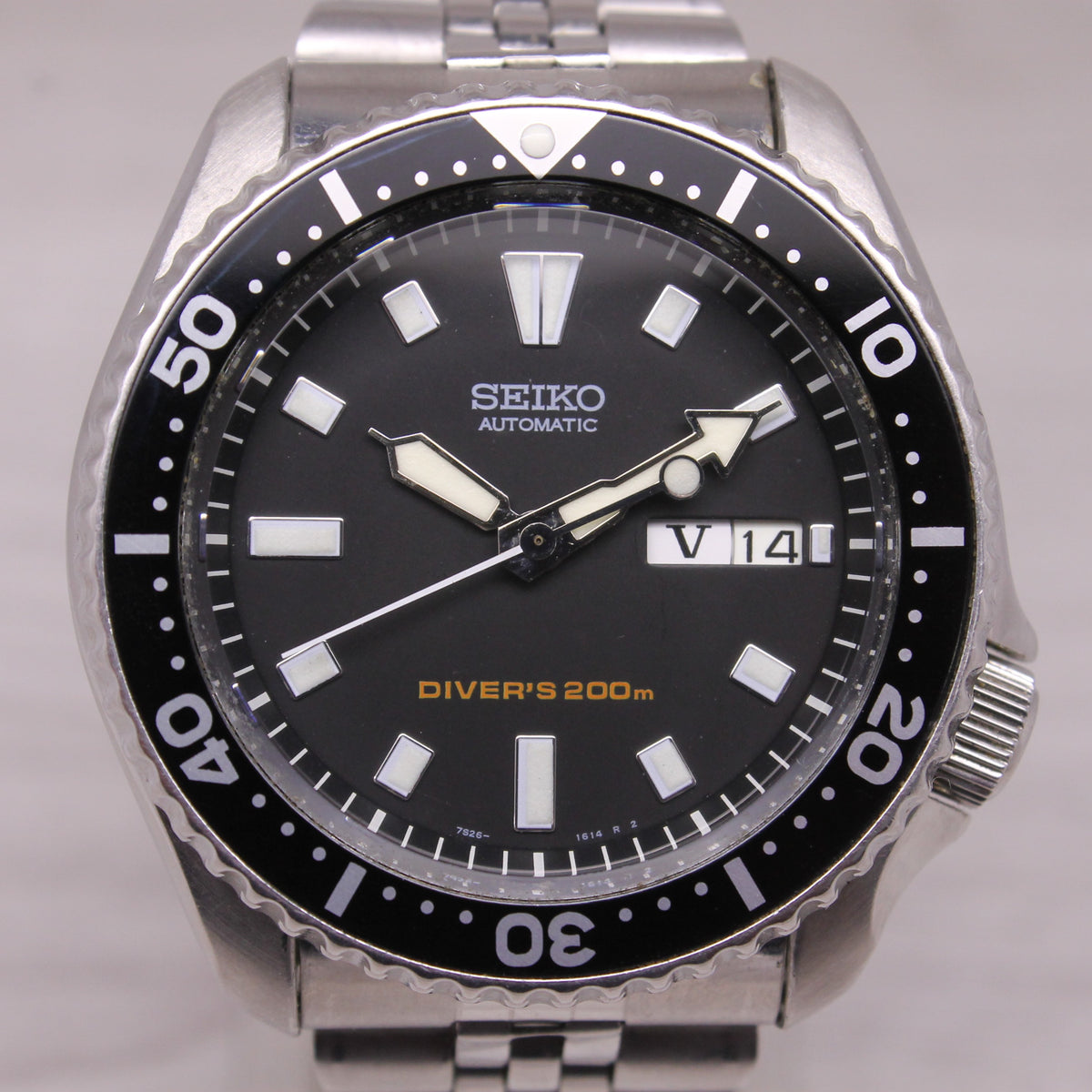 Seiko Divers Automatic 200m Watch Date Stainless Steel Diver7S26-0020 SKX