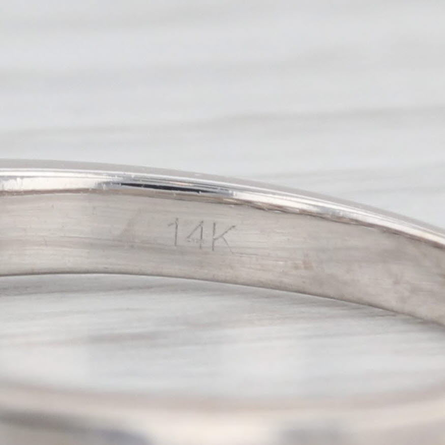 Light Gray 2.90ctw Diamond Cluster Engagement Ring Wedding Bands Bridal Set 14k White Gold