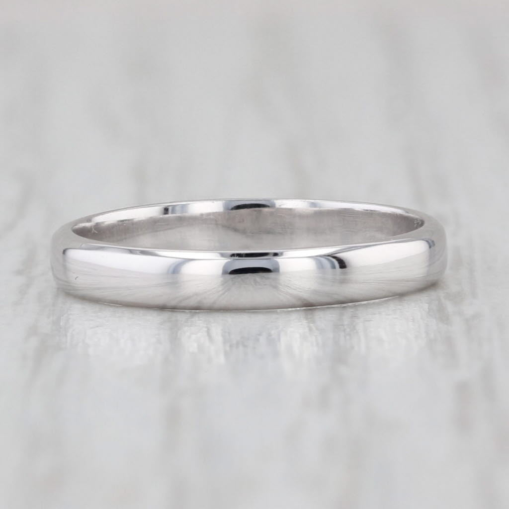 Classic White Gold Wedding Band 14k Size 5 Ring 2.6mm Stackable
