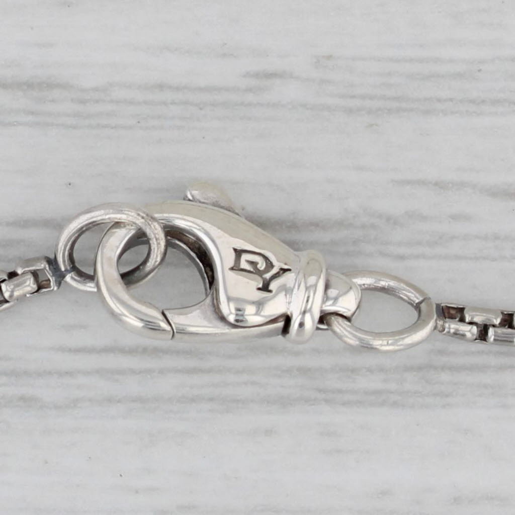 Gray Yurman Amethyst Pendant Necklace Cookie Cable Sterling Silver 18k Gold 15.75"
