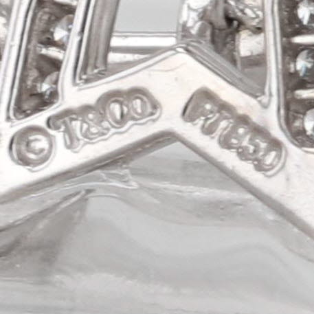 Single Tiffany 0.12ctw Diamond Star Dangle Earrings Platinum Replacement