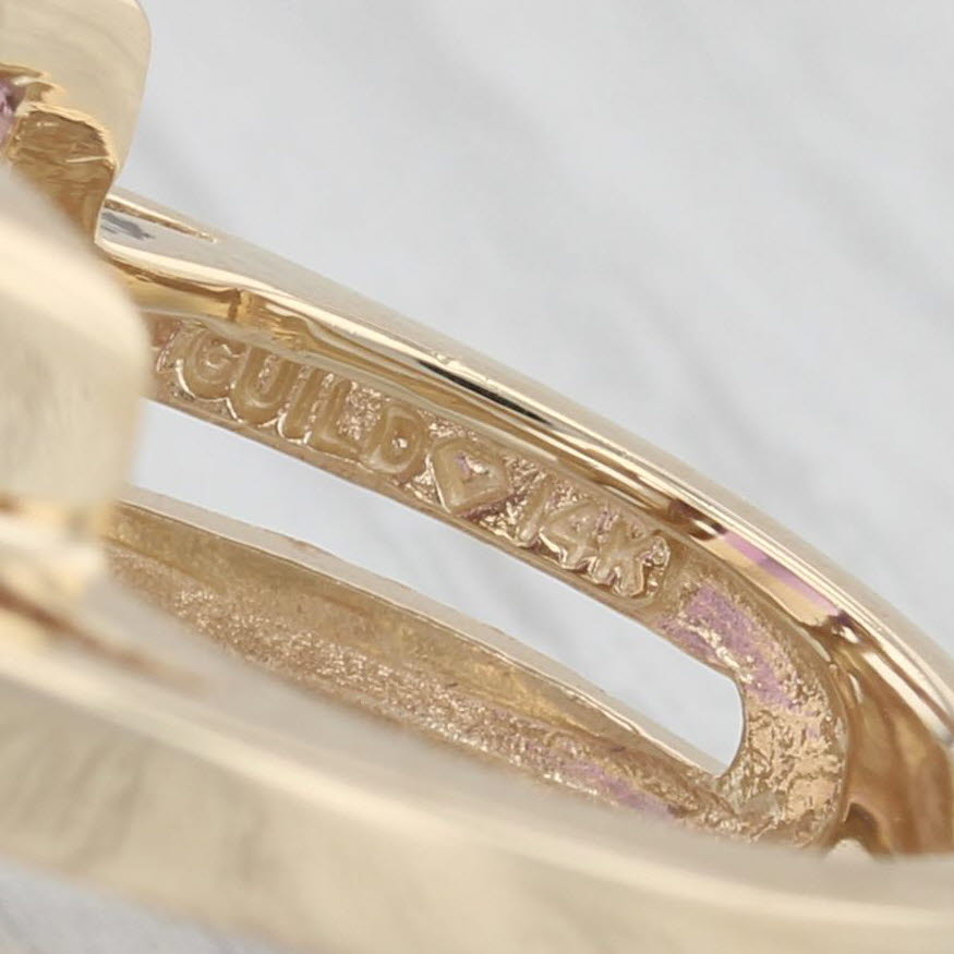 Light Gray 15.32ctw Yellow Purple Ametrine Diamond Ring 14k Yellow Gold Size 7 Cocktail