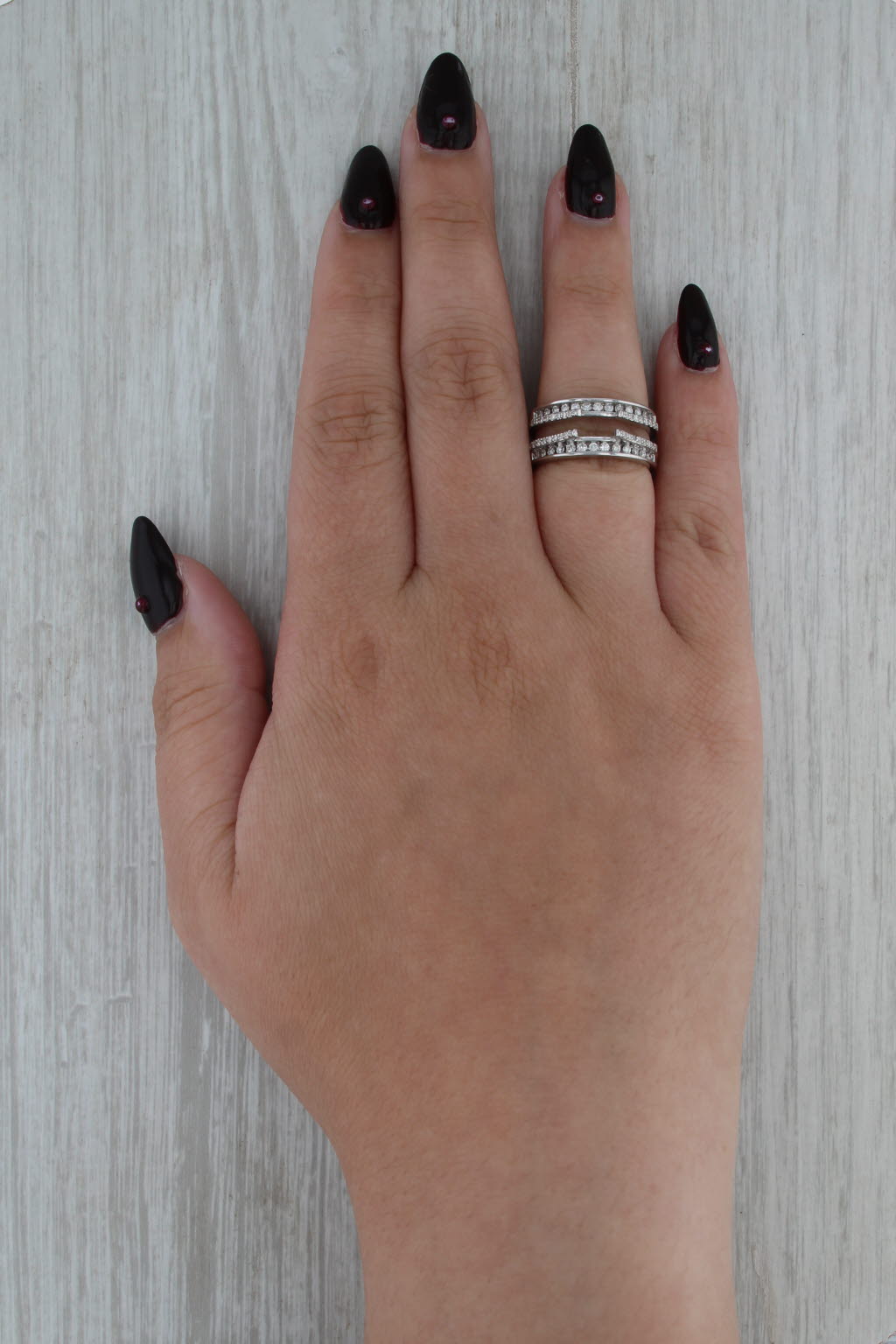 0.40ctw Diamond Enhancer Ring Jacket 14k White Gold Bridal Engagement Semi-Mount