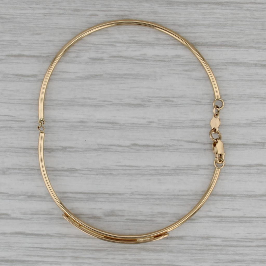 Engravale ID Bracelet 18k Yellow Gold 6.25" Bangle