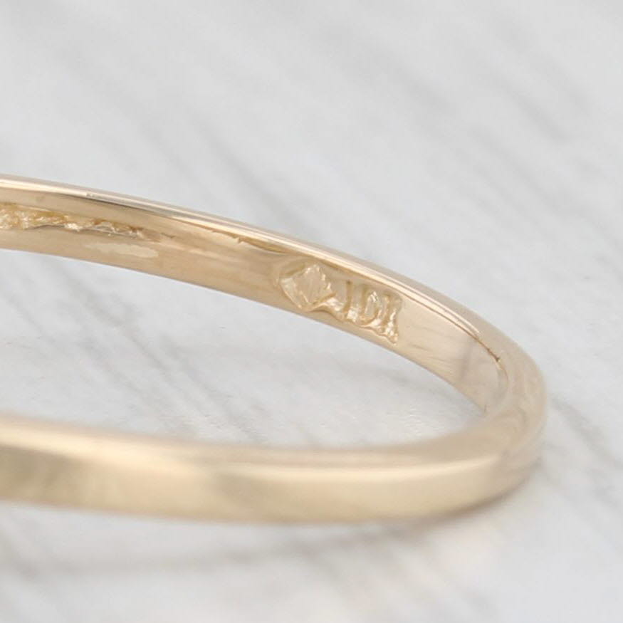 Light Gray Diamond Cluster Engagement Ring 10k Yellow Gold Size 6.5