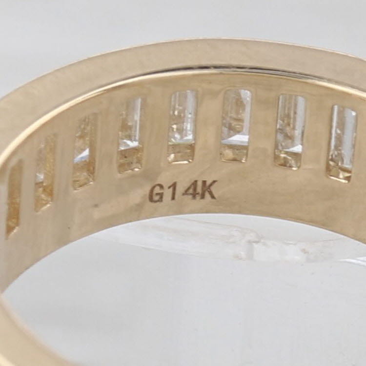 New 3.41ctw Diamond Eternity Band 14k Gold Ring Anniversary Stackable Size 6.5