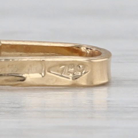 Eiffel Tower Charm 18k Yellow Gold Paris France Souvenir Pendant