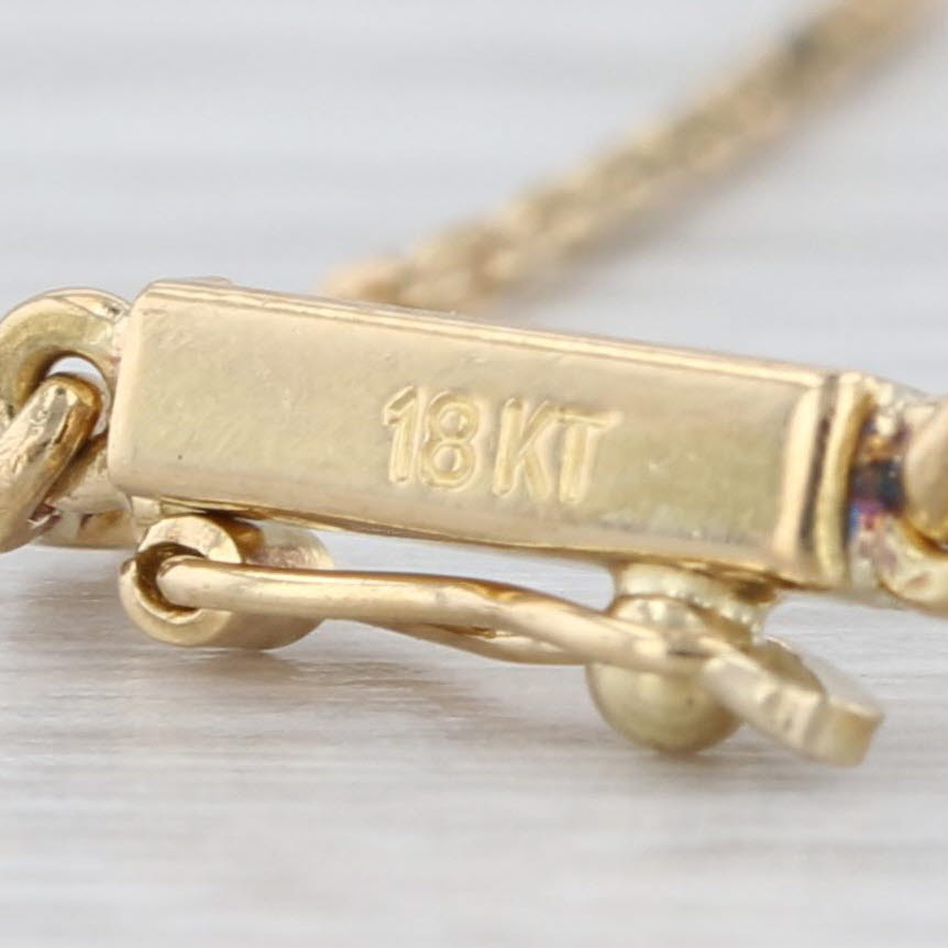 0.36ctw Diamond Sapphire Swordfish Pendant Necklace 18k Gold Platinum 16"