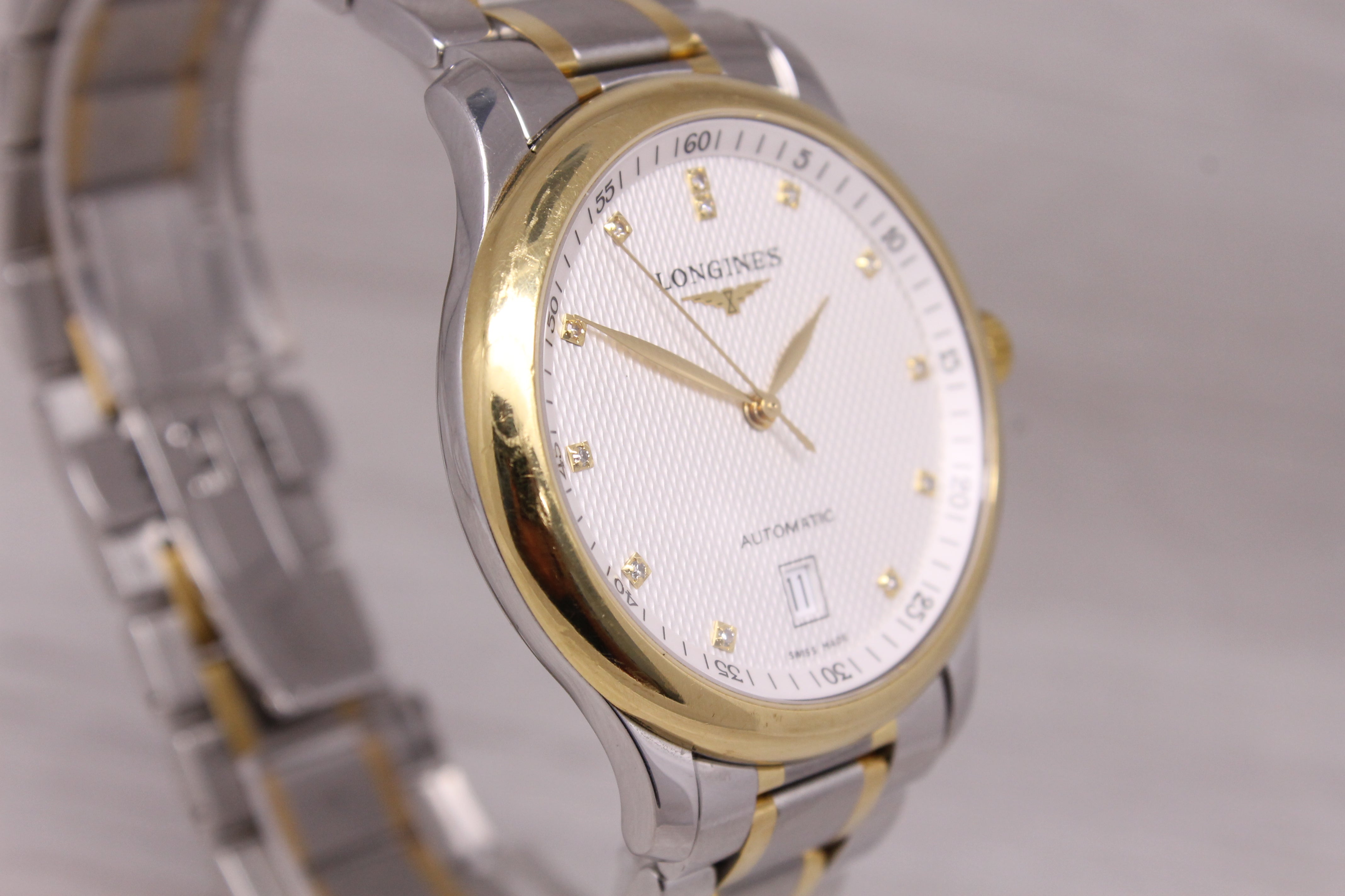 Longines Master Collection Steel & 18k 38.5mm Automatic Watch Swiss L2.628.5 Box