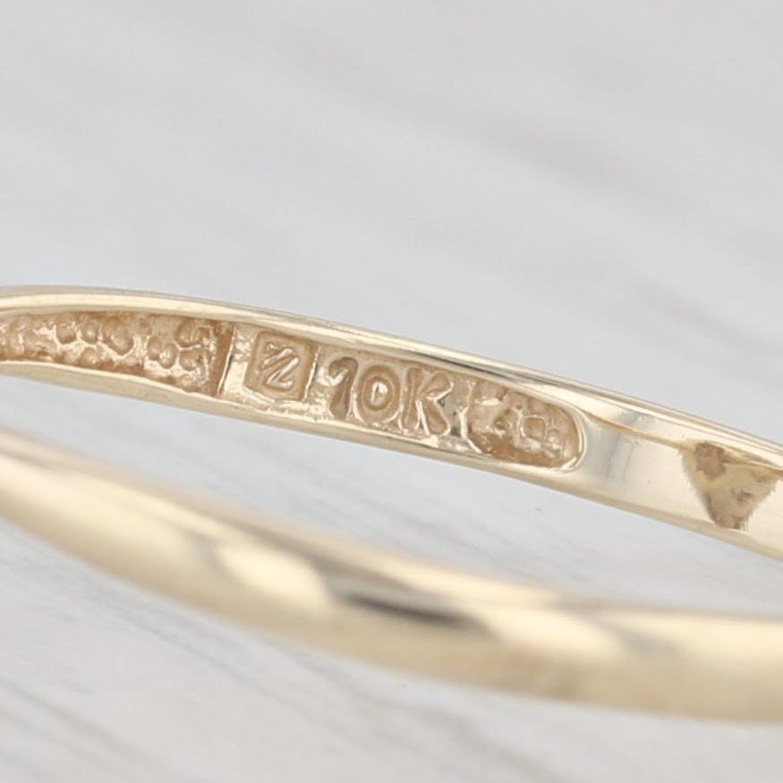 Light Gray 0.12ctw Diamond Marquise Cluster Halo Engagement Ring 10k Yellow Gold Size 7