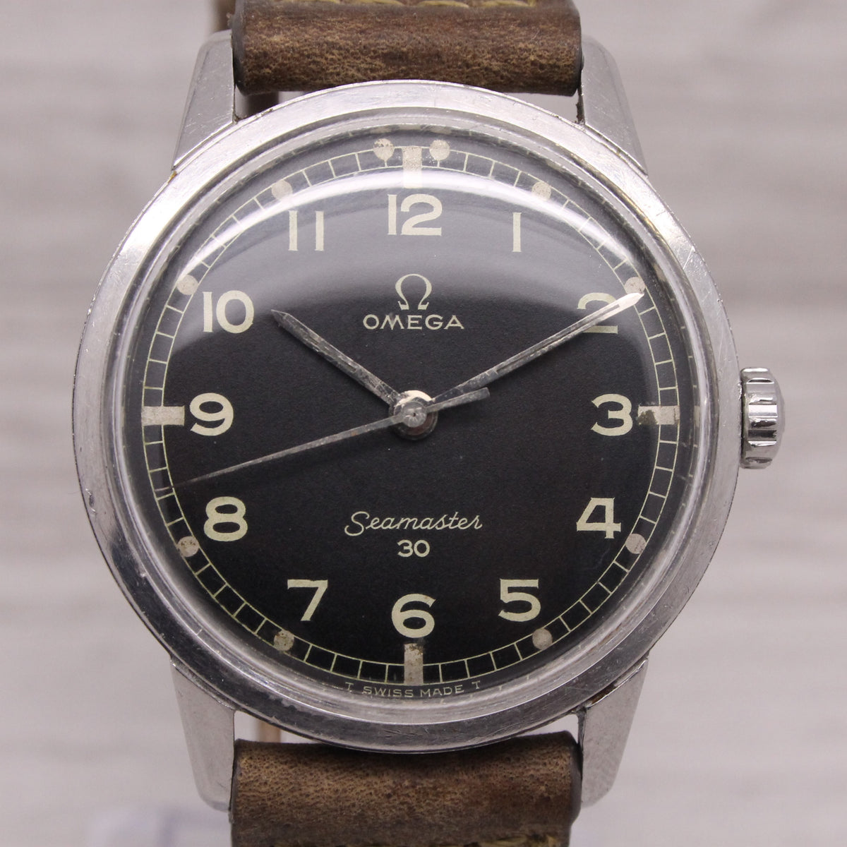 Vintage 1964 Omega Seamaster 30 Mens 35mm Steel Watch c.286 135.007-64