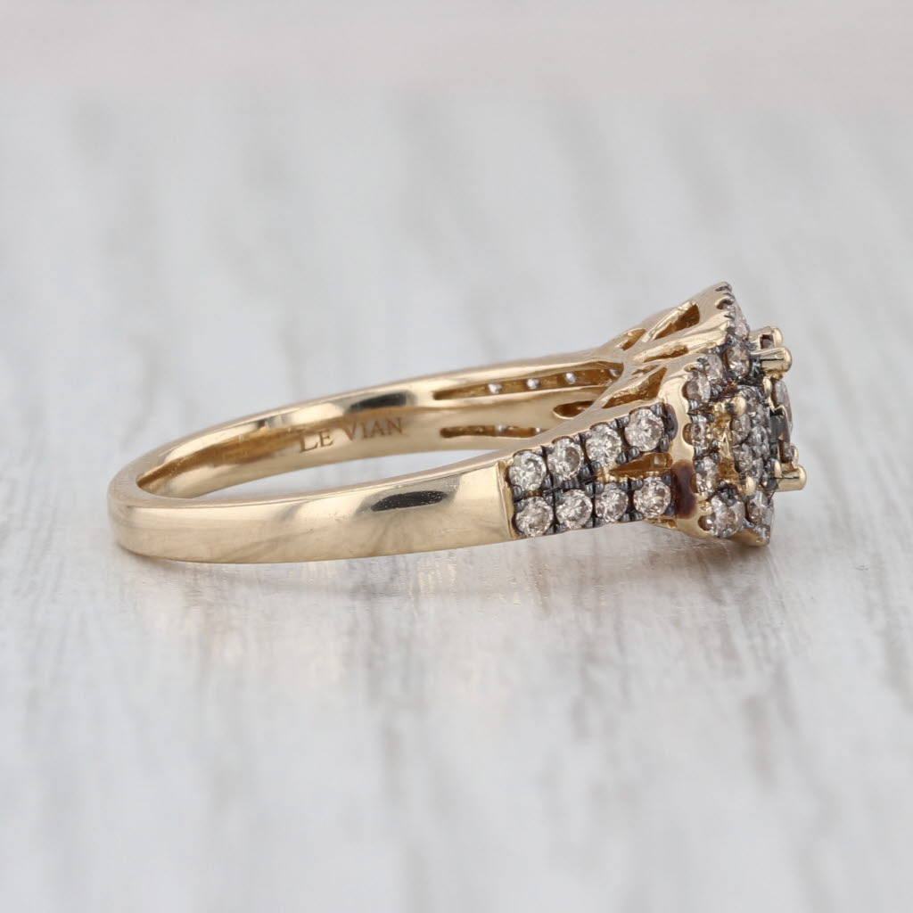 Le Vian 0.75ctw Champagne Diamond Engagement Ring 14k Yellow Gold Size 7