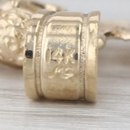 "Mom" Cherub Angel Heart Pendant 14k Yellow Gold Gift for Mom