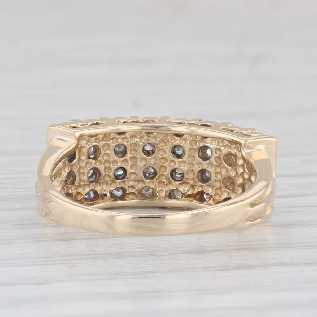 Light Gray 0.12ctw Diamond Ring 14k Yellow Gold Size 8