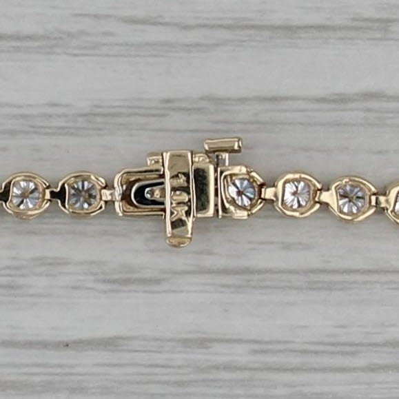 6.50ctw Lab Grown Diamond Tennis Bracelet 14k Yellow Gold 8.25" 4mm