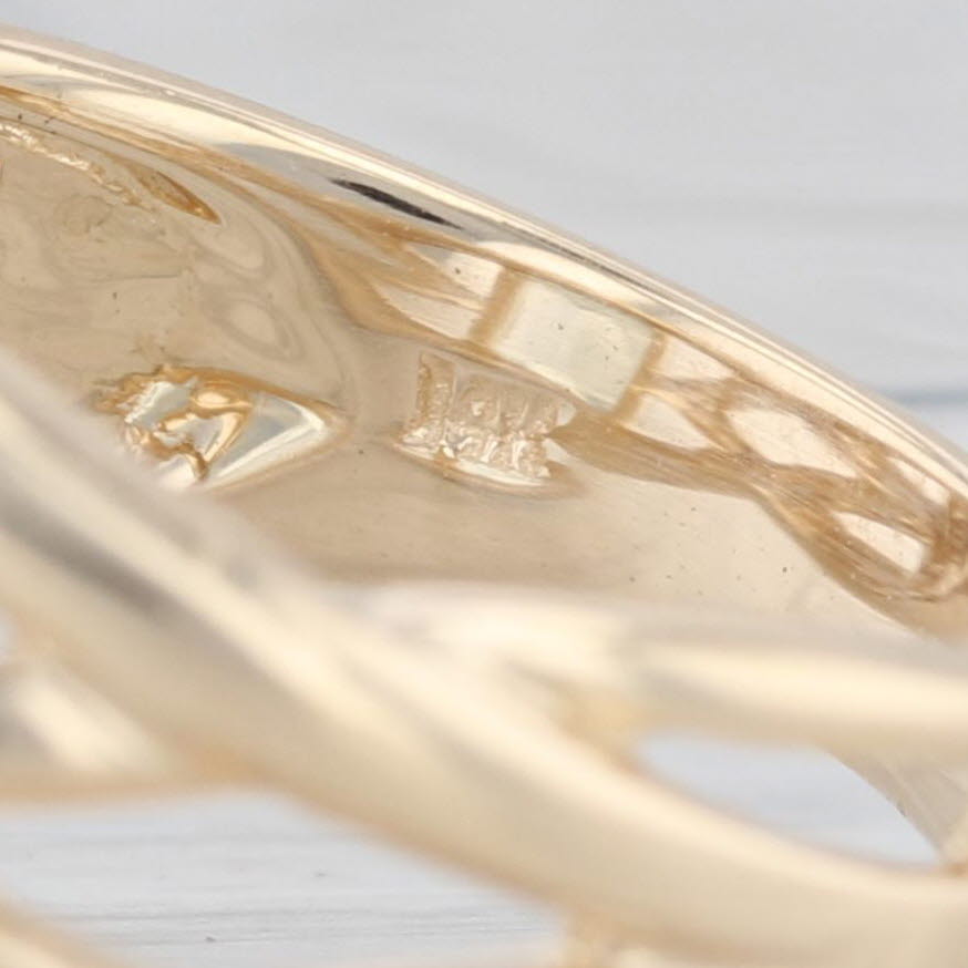 Gray 4.56ct Aquamarine Solitaire Ring 14k Yellow Gold Size 8.25