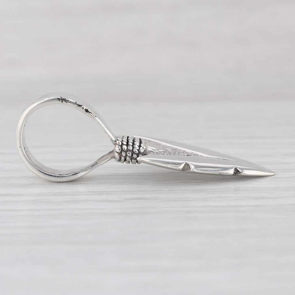Arrowhead Pendant Sterling Silver Statement