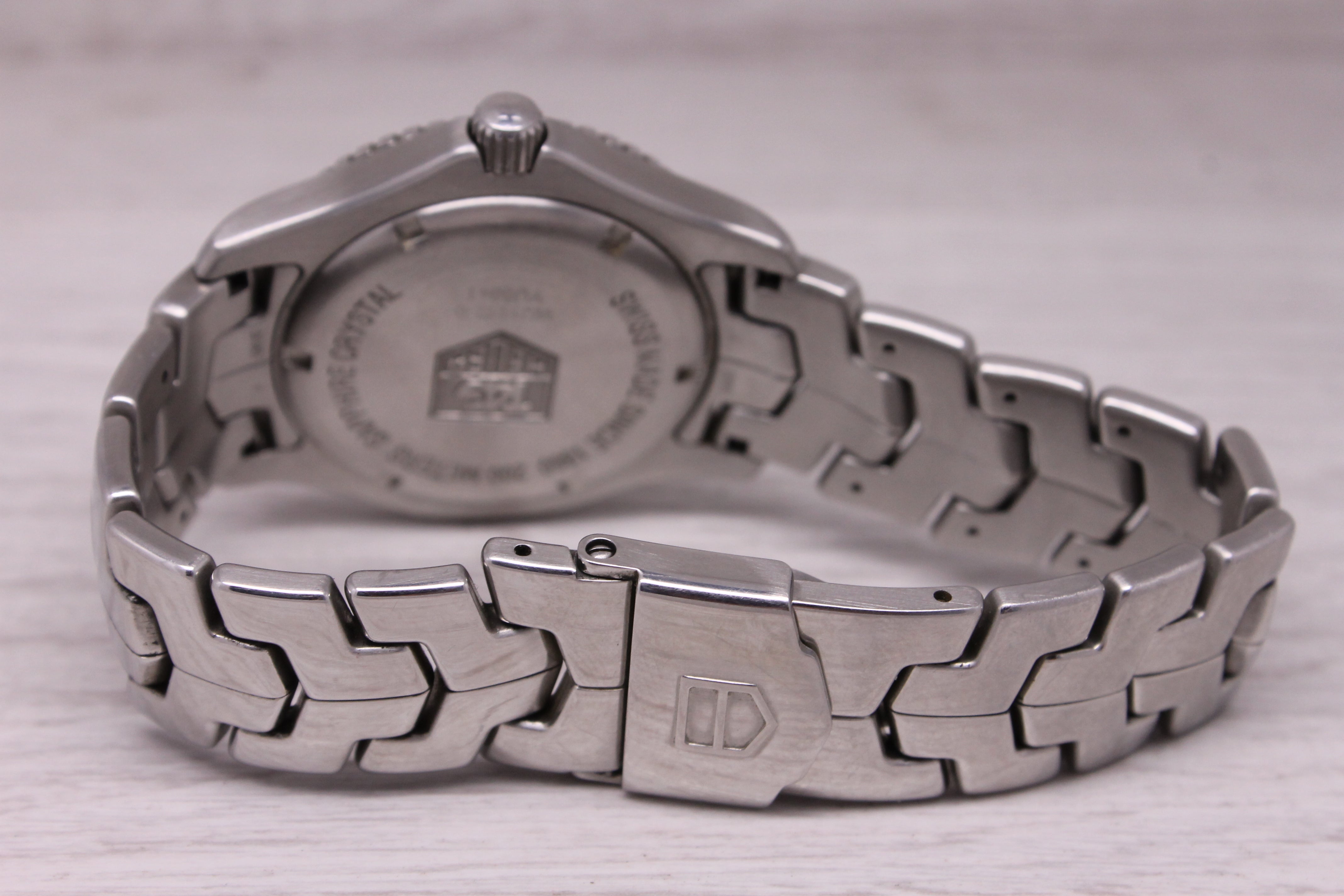 TAG Heuer Link Mens Blue Dial Watch 39mm WJ1112-0 Stainless Swiss Quartz Date