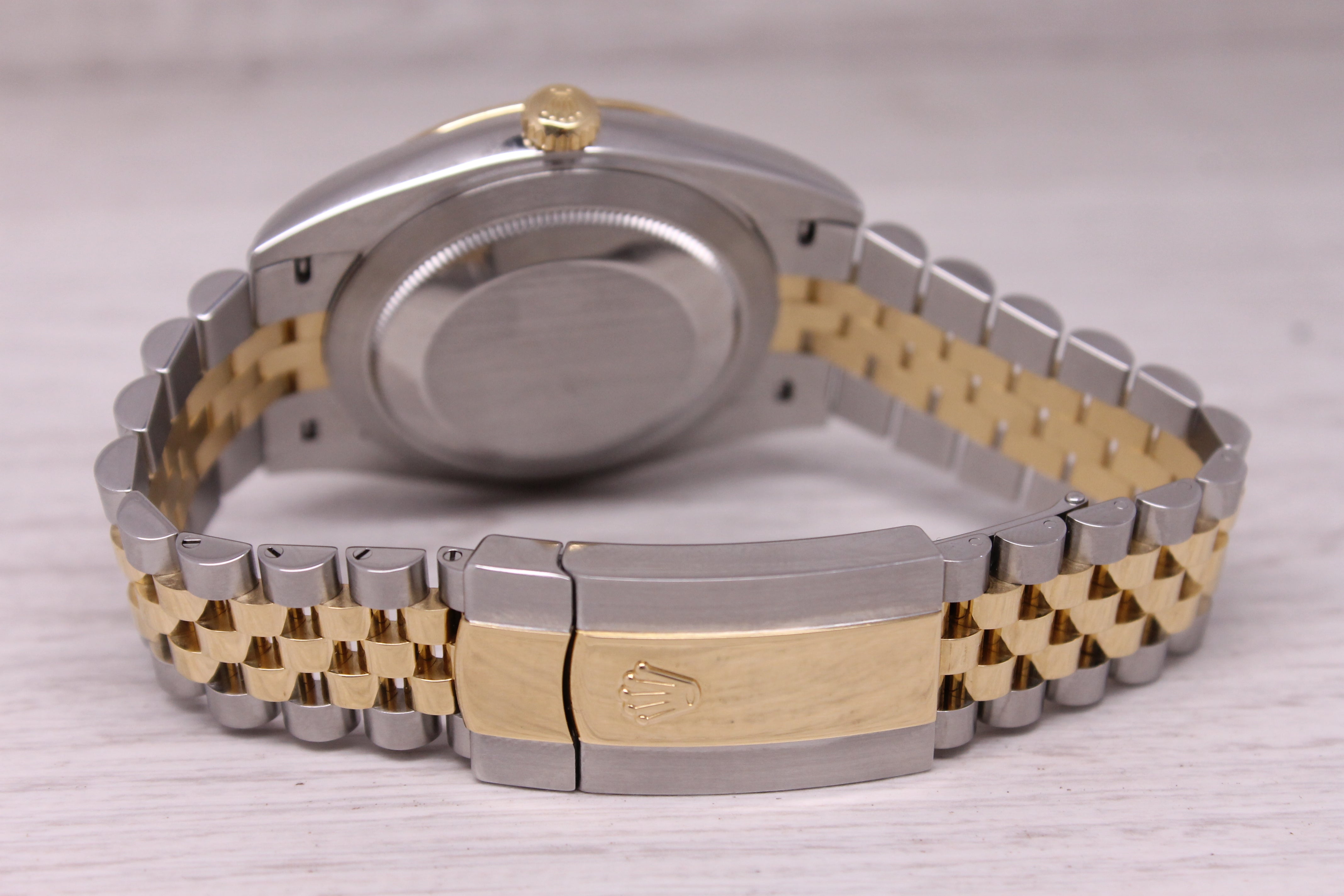 Rolex Datejust 41 Mens Steel & 18k 126333 Automatic Watch Diamond Dial w Jubilee