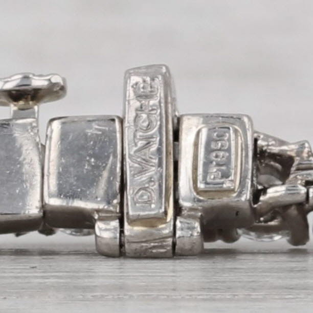 5.60ctw VS2 Diamond Tennis Bracelet 950 Platinum 6.75" 3.1mm D Vatche