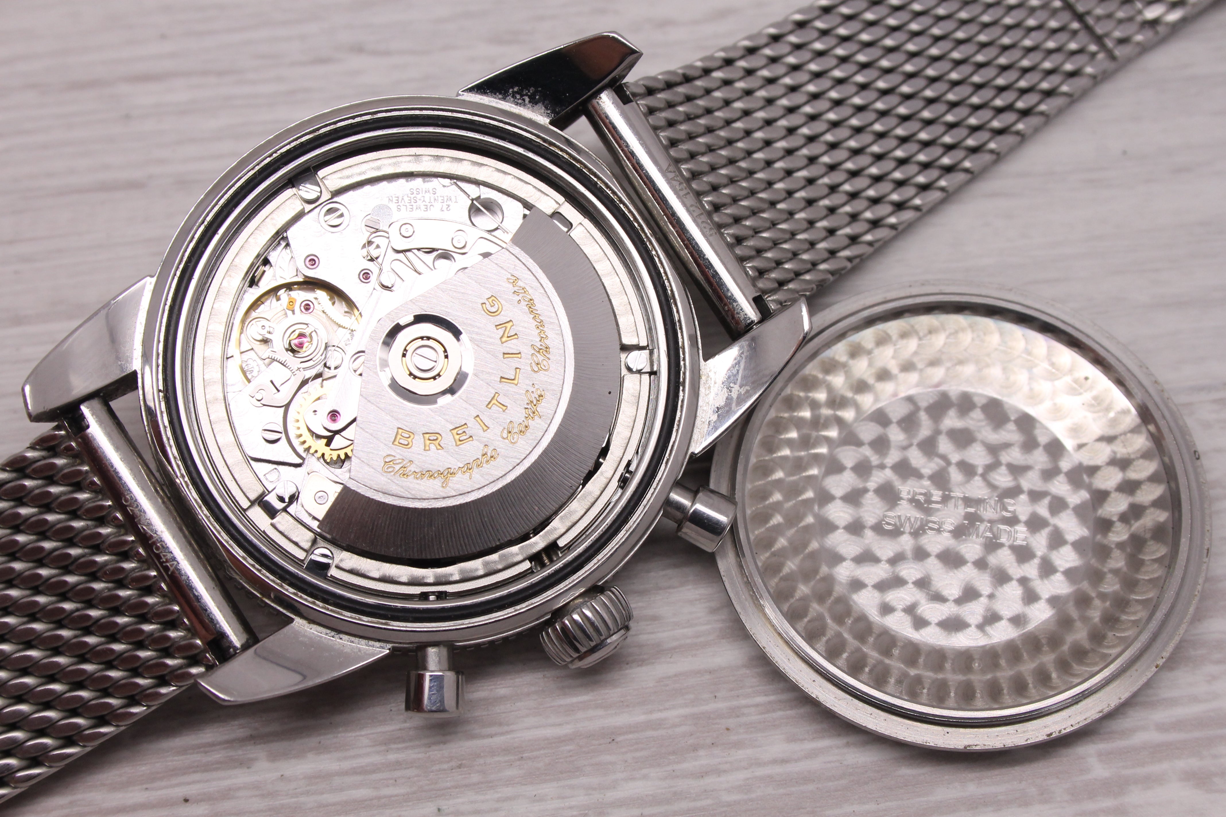 Dark Gray Breitling Super Ocean 43mm Chronograph Diver Automatic Watch Bracelet Box U23370